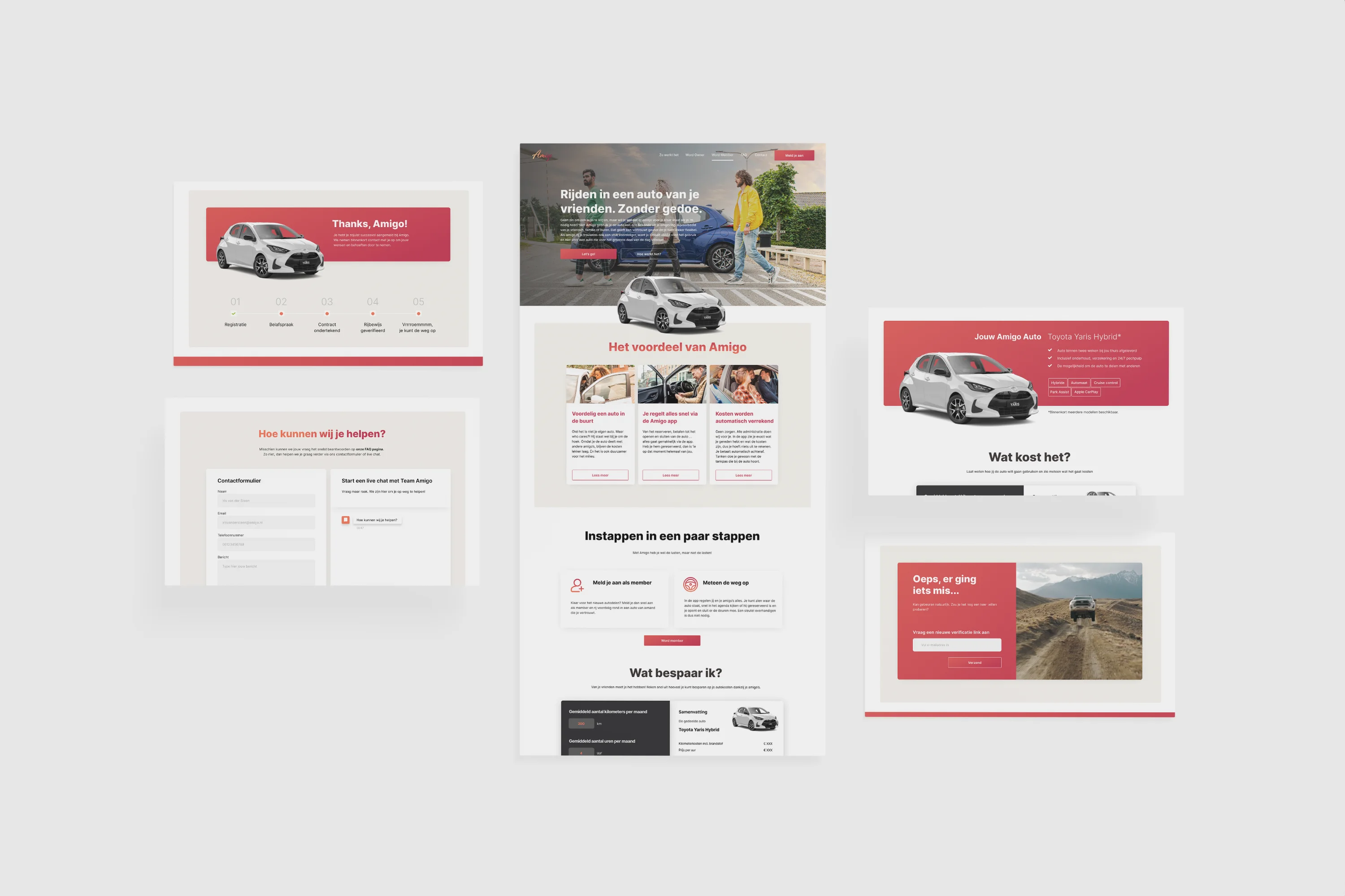 Amigo Louwman website homepage design