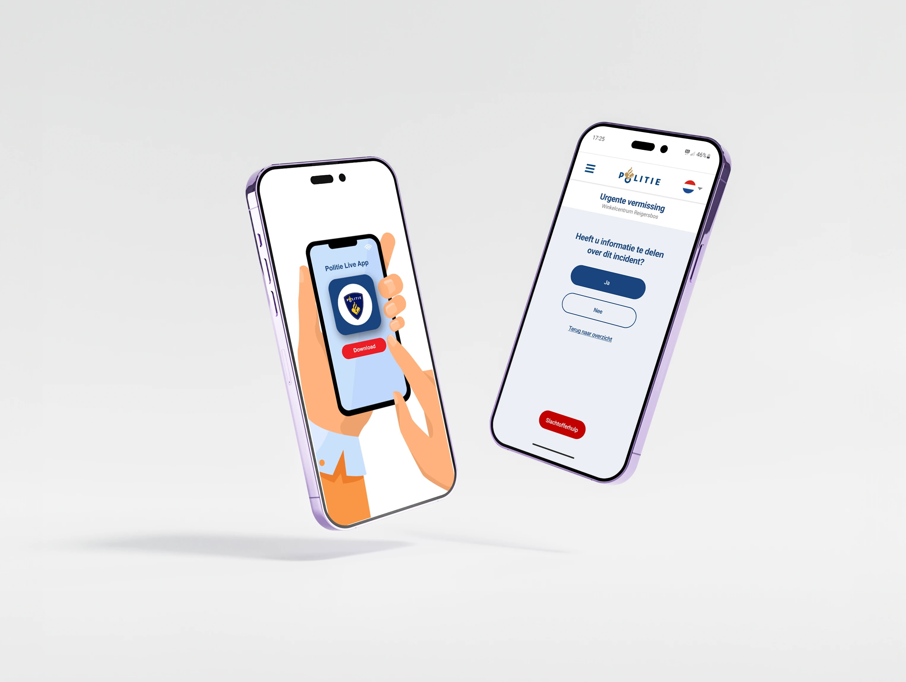 Preview image for next project — Politie design sprint — prototype in a day workshop outcome